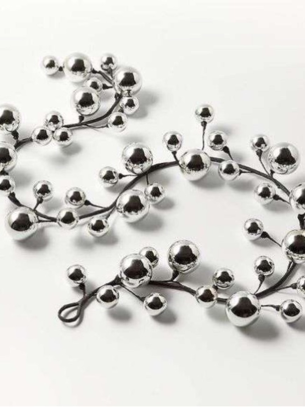 CB2 72” Silver Ball Garland x 2